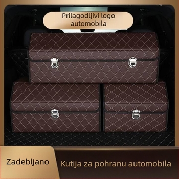 Kožna kutija za prtljažnik automobila, višenamjenski sklopivi unutarnji organizator