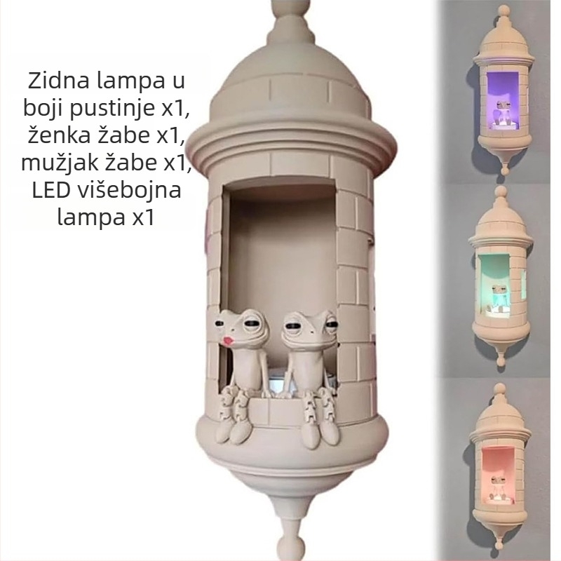 Garita zidna lampa Coqui žaba, 3D ispisana lampa, na skladištu