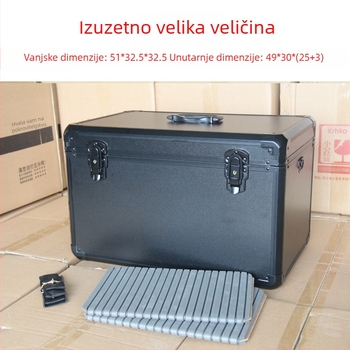 Velika kućna višefunkcionalna kutija za alate od aluminijske legure, kutija za instrumente za modele zrakoplova i održavanje vozila