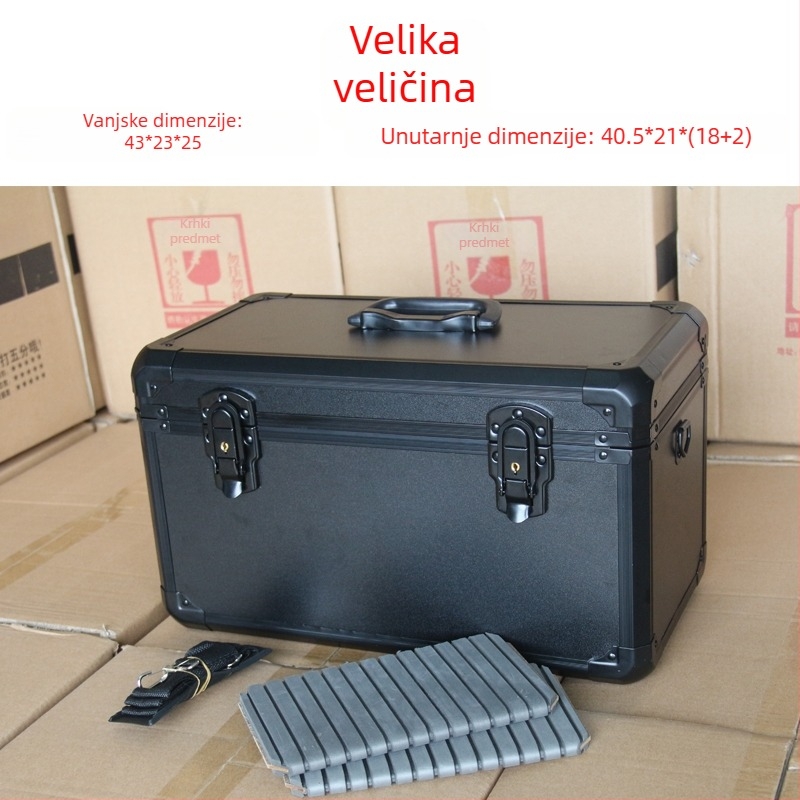 Velika kućna višefunkcionalna kutija za alate od aluminijske legure, kutija za instrumente za modele zrakoplova i održavanje vozila