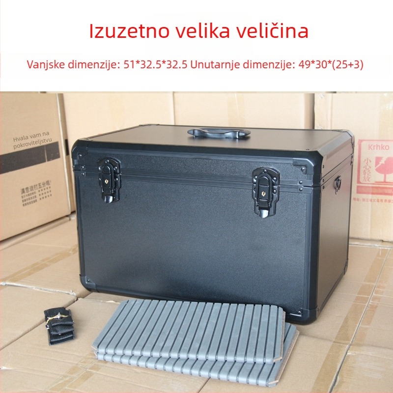 Velika kućna višefunkcionalna kutija za alate od aluminijske legure, kutija za instrumente za modele zrakoplova i održavanje vozila