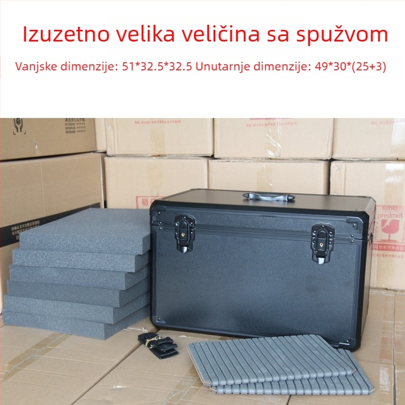 Velika kućna višefunkcionalna kutija za alate od aluminijske legure, kutija za instrumente za modele zrakoplova i održavanje vozila