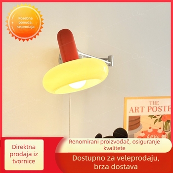 Bauhaus zidna lampa s pomičnim ramenom za spavaću sobu, Memphis stil dekor, rasvjeta za stubište i pozadinu TV-a