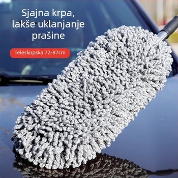 Četka za pranje automobila koja ne grebe lak, sigurna za vosak, produživa mop za čišćenje s mikrovlaknom krpom