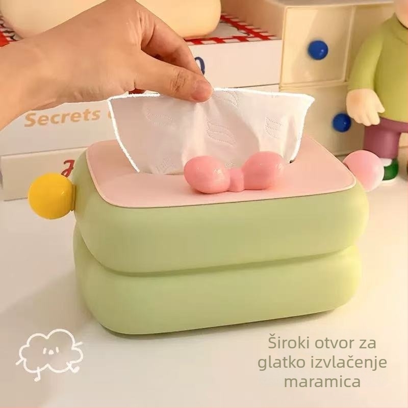 Dopamine kutija za maramice s blokovima boja — moderan dizajn za dnevni boravak, stolić za kavu ili spavaću sobu