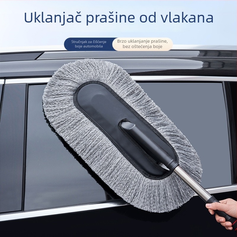 Set za čišćenje automobila: četka za prašinu, aplikator voska, mop za pranje auta