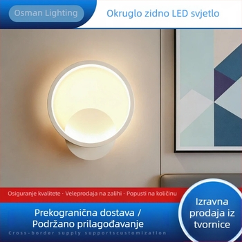 Dekorativna zidna svjetiljka za spavaću sobu, u modernom minimalističkom stilu, pogodna za dnevni boravak i hodnik.