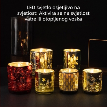 LED svijeća za dom i hotel, cilindrični oblik, romantična svjetlost