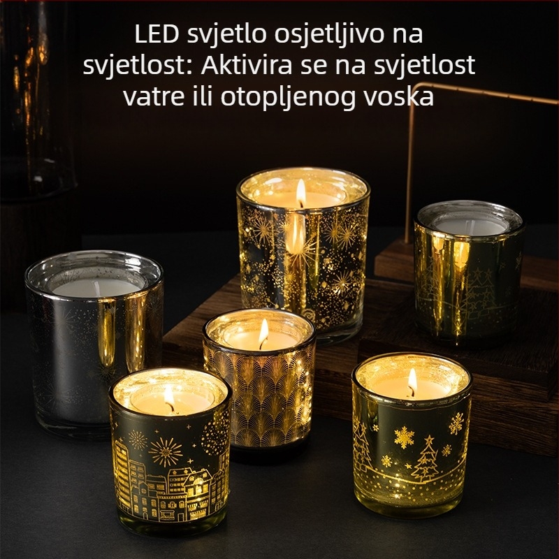 LED svijeća za dom i hotel, cilindrični oblik, romantična svjetlost