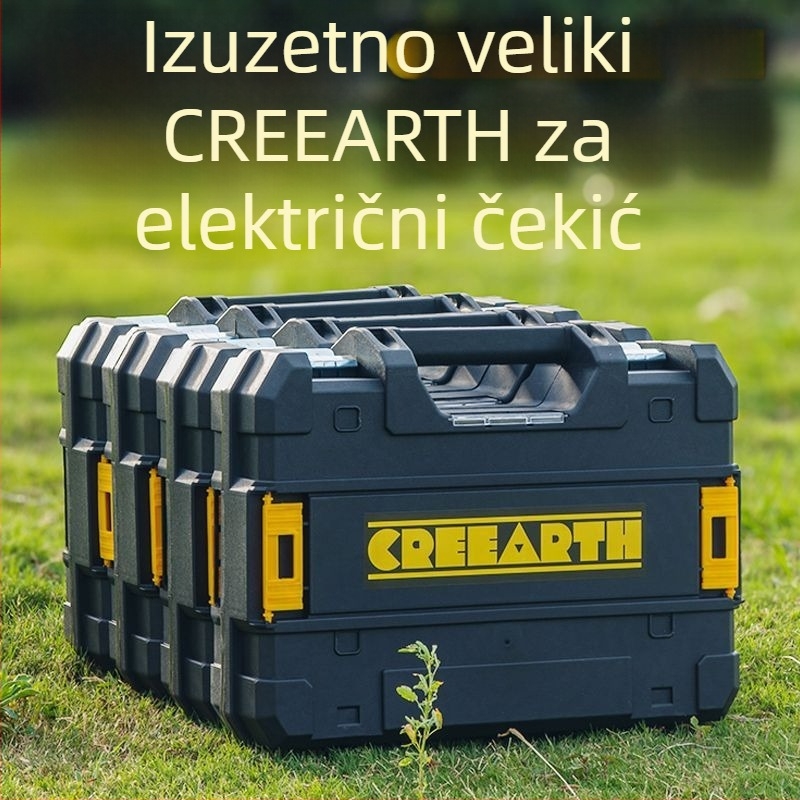 Izuzetno debela kutija za alat – skladište za električni odvijač, kutnu brusilicu i alate s litijskom baterijom