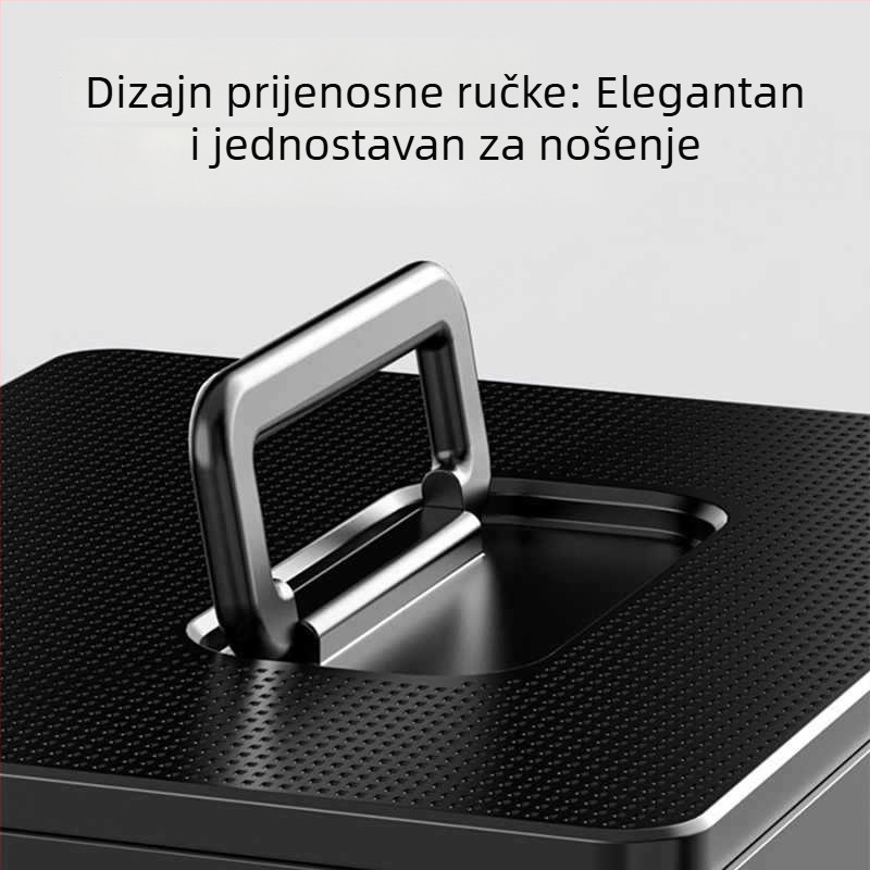 Velika plastična kutija za alat industrijske klase s dvostrukim slojevima, prijenosna, za kućnu i automobilsku uporabu, za elektroinstalacijske popravke