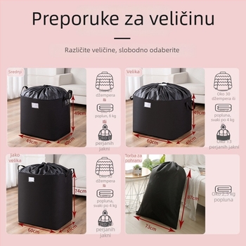 Torba za preseljenje i skladištenje, velika kapaciteta, vodootporna i lagana za nošenje, višestruka uporaba