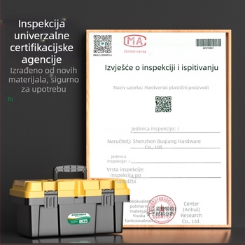 Velika prijenosna kutija alata za elektrikare, industrijske klase, otporna na padove, višefunkcionalna