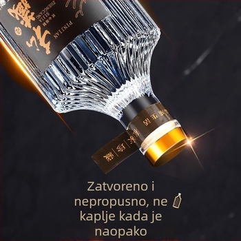 Mala staklena boca za vino, s čepom, sigurna za hranu, pogodna za vino, ulje i vodu, kapacitet do 300 ml