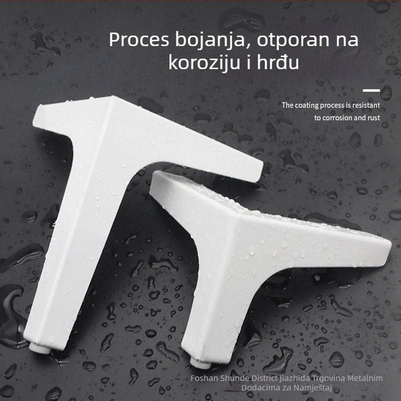 JD-trident Metalne noge za namještaj – trostrane noge za sofu, TV komodu, stol za kavu i kupaonski ormarić
