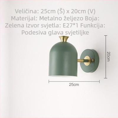 Nordic Macaron zidna lampa za dnevni boravak i spavaću sobu, lampa za čitanje uz krevet, hodnik i stepenice, dječja zidna lampa