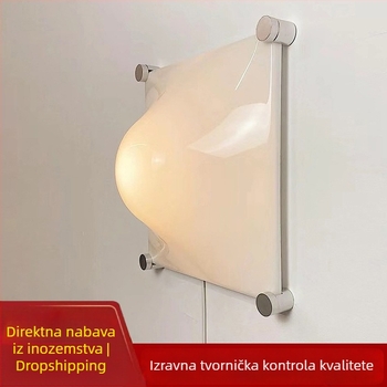 Lampa za zidnu spavaću sobu u kremastom francuskom stilu s kapljicom vode, minimalističkog dizajna, pogodna za dnevni boravak i hodnik
