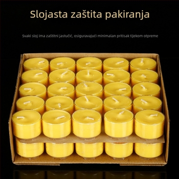 Bezdimna maslena lampa, set od 50 komada, 8-satno sagorijevanje, za dom i hram, lampa s gumovim kućištem, aromaterapijska svijeća