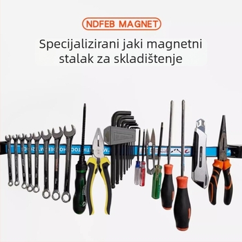 Magnetski nosač za alate sa snažnim magnetom – organizator hardvera, držač noževa