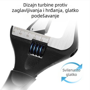 Prilagodljivi ključ s velikim otvorom za vodovodne i kanalizacijske instalacije – alat za vodoinstalatera i električara