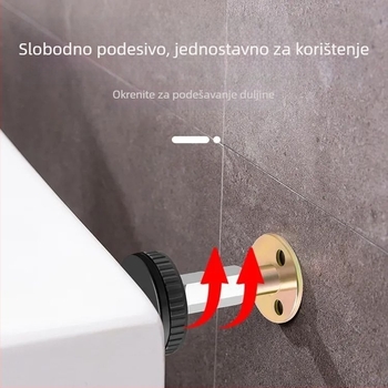 Stabilizator glave kreveta s zaštitom od nagiba i škripanja, zidni nosač, podesiva podrška s jastukom