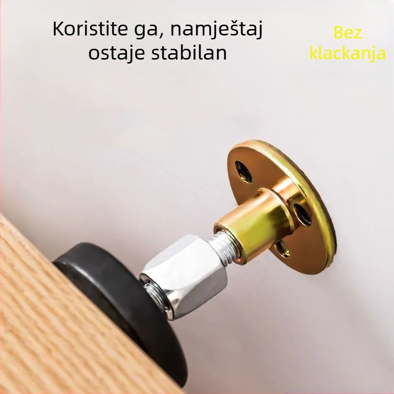 Stabilizator glave kreveta s zaštitom od nagiba i škripanja, zidni nosač, podesiva podrška s jastukom