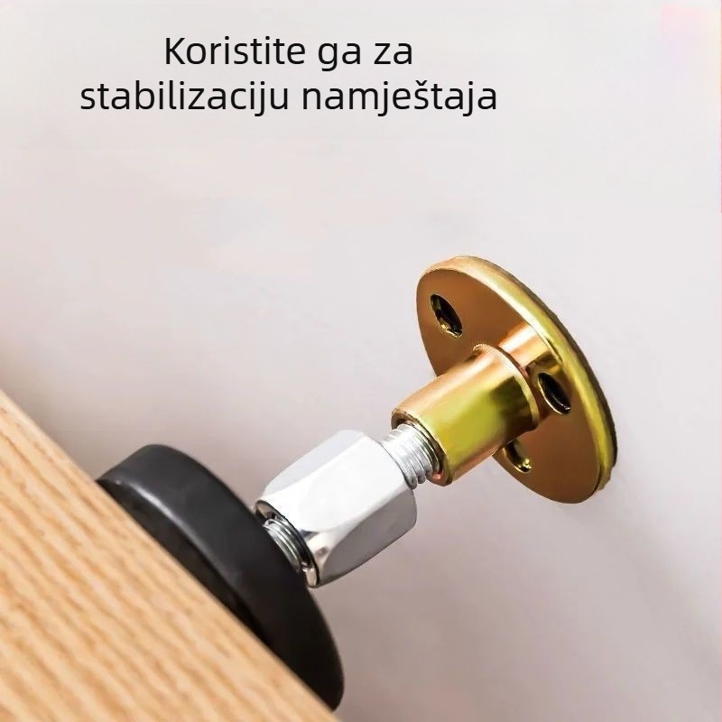 Stabilizator glave kreveta s zaštitom od nagiba i škripanja, zidni nosač, podesiva podrška s jastukom