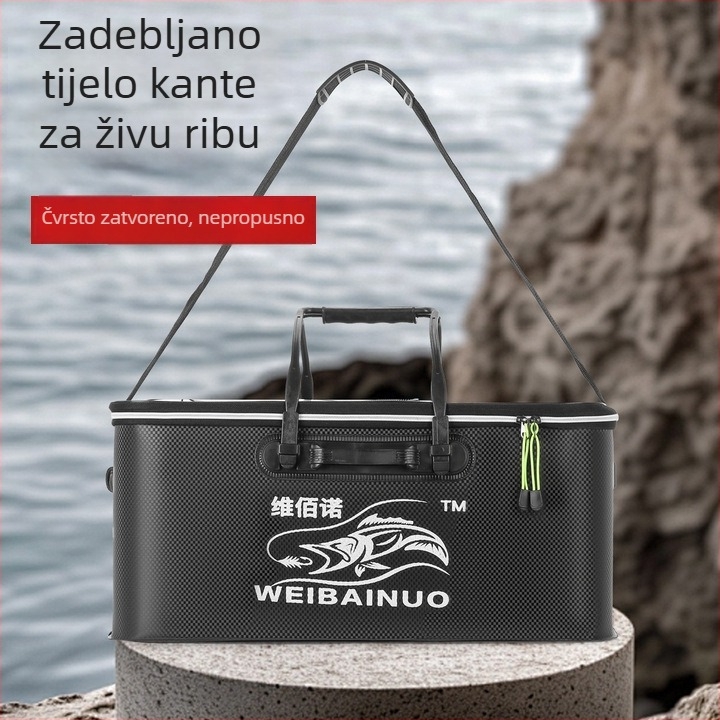 Prijenosni kantu za žive ribe za ribolov, višenamjenski vanjski spremnik s velikim kapacitetom