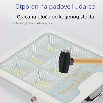 Solarna LED zidna svjetiljka za vanjsku upotrebu sa senzorom pokreta, vodootporna IP65