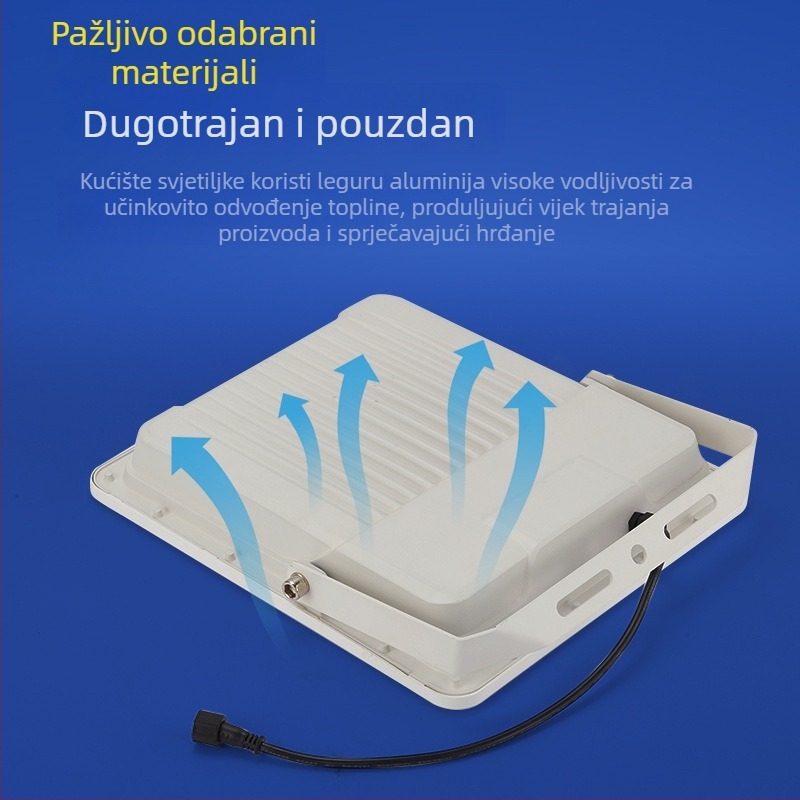 Solarna LED zidna svjetiljka za vanjsku upotrebu sa senzorom pokreta, vodootporna IP65
