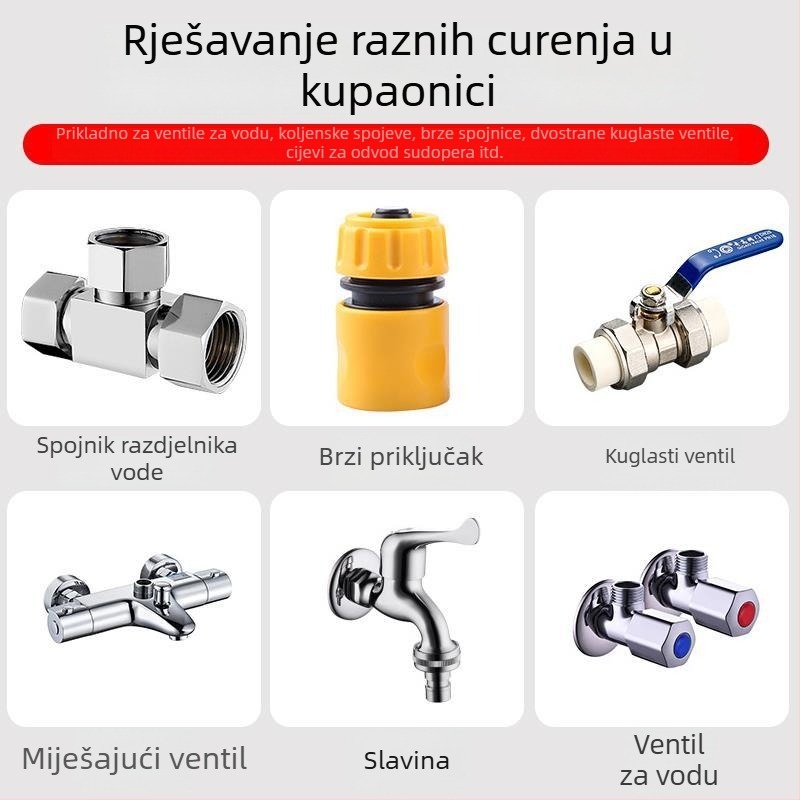 Kupaonski podesivi ključ, višenamjenski alat s kratkom ručkom i velikim otvorom čeljusti za ugradnju slavina i cijevi