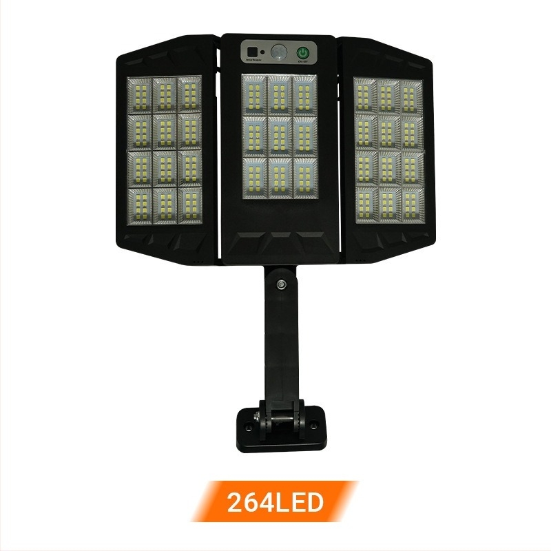 Solarno vanjsko dvorišno sklopivo svjetlo s daljinskim upravljanjem, senzorom pokreta, LED ulična svjetiljka, vodootporna, COB zidna svjetiljka, ultra jaka.