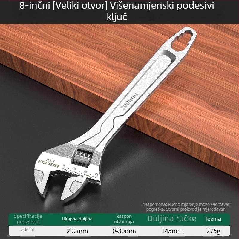 Univerzalni podesivi ključevi s velikim otvorom za kupaonicu