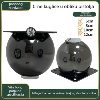 Metalne nogice za namještaj s kuglicom, za sofu, noćni ormarić i TV komodu