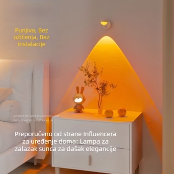 Punjava zidna lampa boje zalaska sunca crvena, za spavaću sobu, noćni ormarić, ulaz, hodnik i dnevnu sobu – bez ugradnje