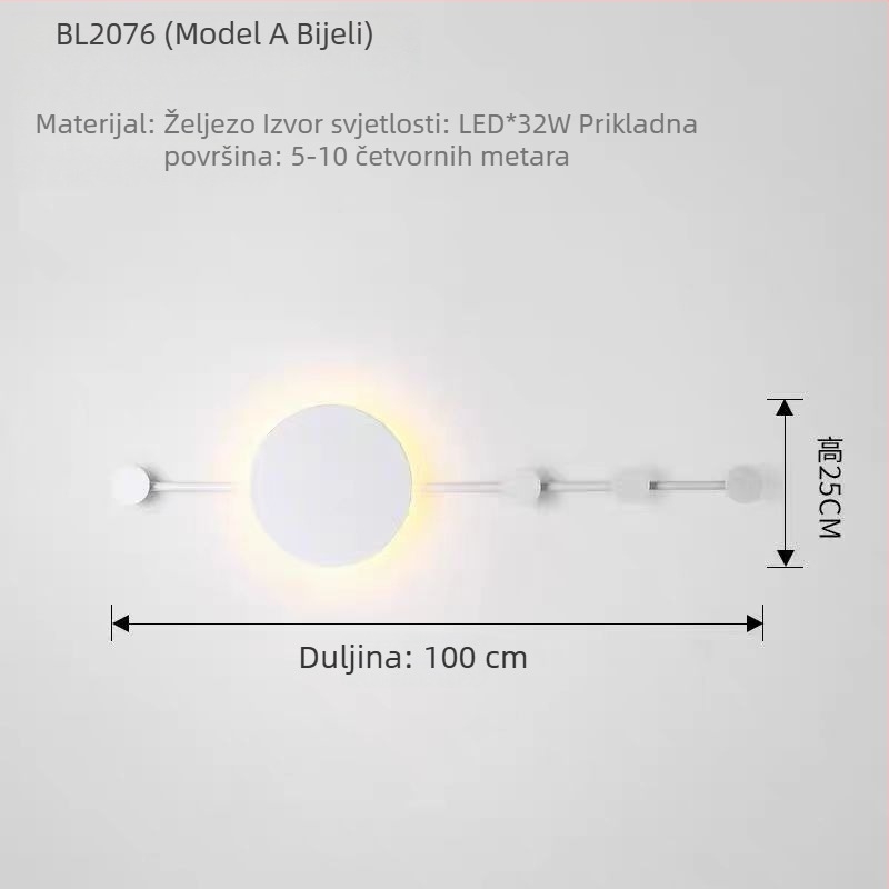 Nordijski minimalistička zidna lampa s kukom za kapute i prostorom za pohranu — moderna lampa pored kreveta