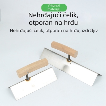 Nerđajući čelični dvostrani kutni alat za unutarnje i vanjske kutove zidova, lopatica za žbukanje