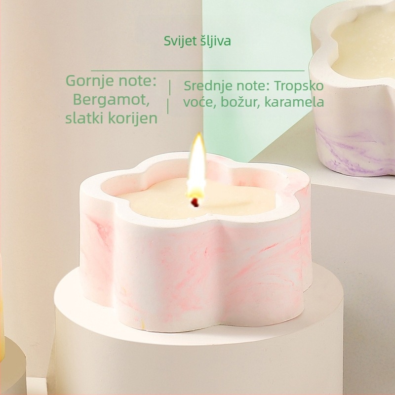 Mini garden aromatična svijeća u obliku cvijeta – kreativna blagdanska atmosfera, dar za rođendan i suvenir.