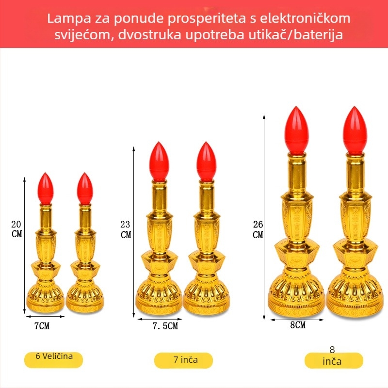 LED svijećnjak za Buddha hram