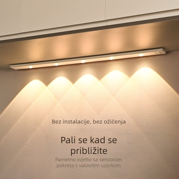 Pametna LED traka s senzorom pokreta, s ugrađenom baterijom, samoljepljiva za garderobe, ormare i vinske ormare