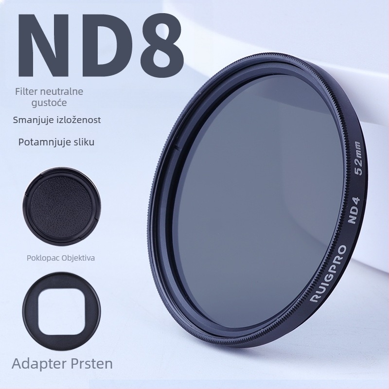 52mm set filtara s adapterom GoPro HERO11/10/9: UV, CPL i podvodni filtri