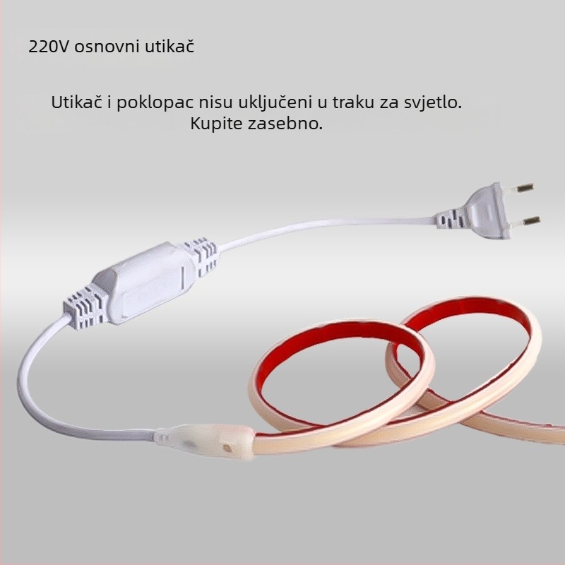 COB LED traka, trobojna promjena boje, samoljepljiva, vodootporna, 24V, silikon fleksibilna LED traka za dnevni boravak