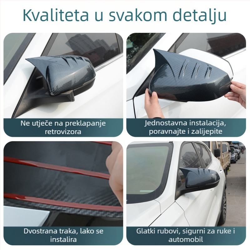 Kryt vanjskog ogledala s rogovitim oblikom za Changan X5 Plus i Oshan X5 – zaštitno kućište, dekorativni dodatak