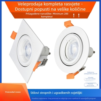 Kućište GU10 stropne lampe, ugradbeni MR16 nosač, aluminijsko odliveno kućište lampe