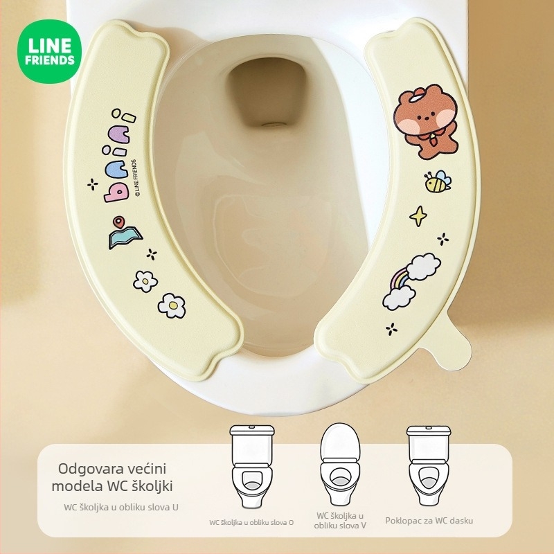 Svesesonska vodootporna samoljepiva podloga za WC dasku, 2025 novi model
