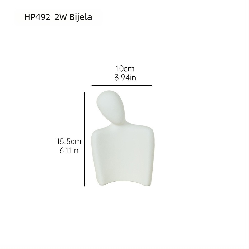 Kreativna keramička apstraktna figura – minimalističko zagrljaj para za dnevni boravak i hodnik
