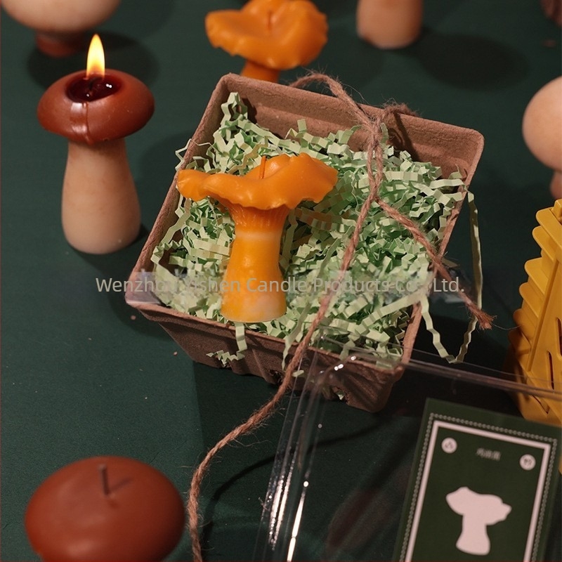 Mirisna svijeća u obliku gljive Matsutake, od sojinog voska, dekoracija za fotografiranje, seoski stil, nadahnuto pejzažima Yunnana, poklon