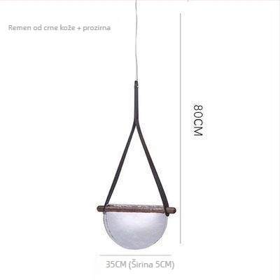 Staklena viseća svjetiljka, skandinavski moderni minimalistički stil, za spavaću sobu, dnevni boravak, blagovaonu, kafić i butik