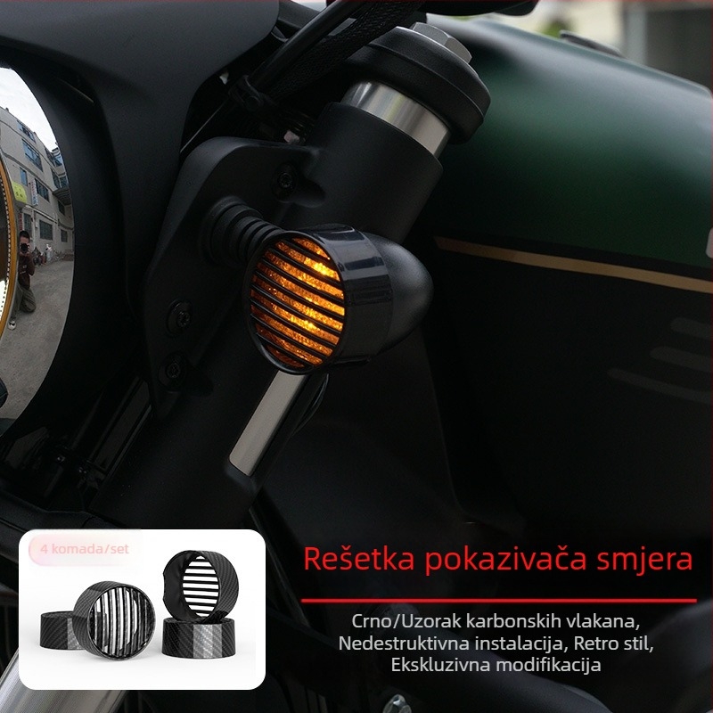 Zaštitni poklopci prednjih i stražnjih pokazivača smjera te dekorativni poklopac stražnjeg svjetla za Qianjiang QJ Flash 300/350