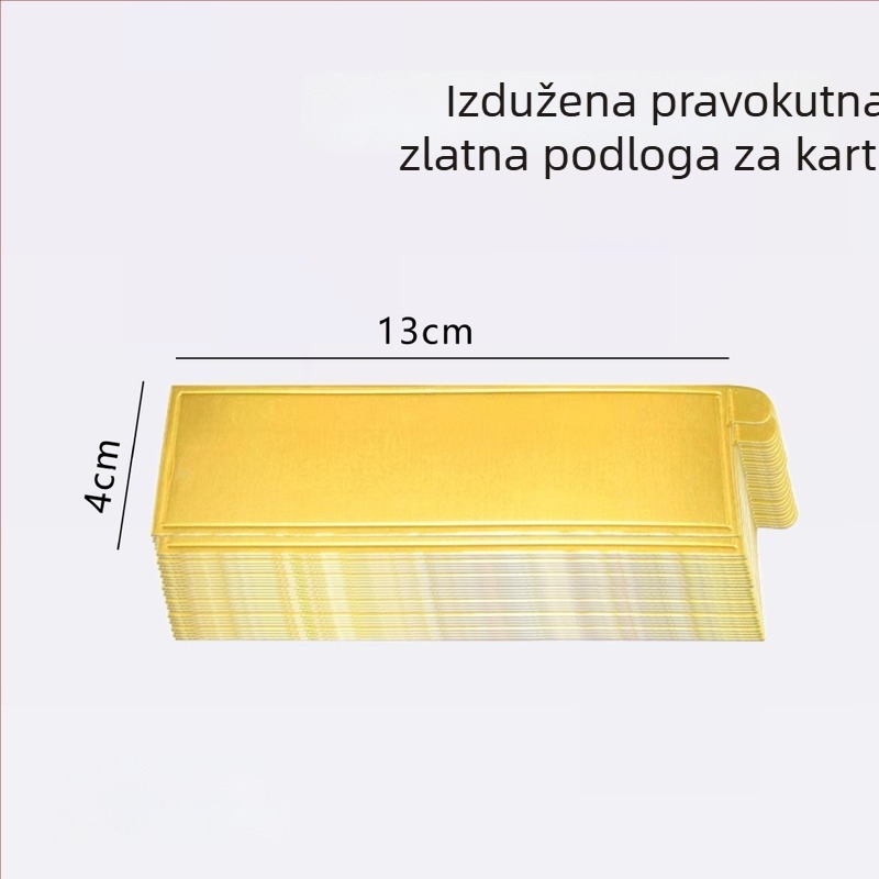 Trokutna podloga za dno torte sa šifon mousseom, Basque cheesecake, zlatni karton